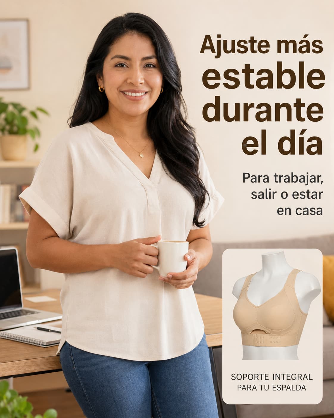 Brasier levanta busto soporte corporal
